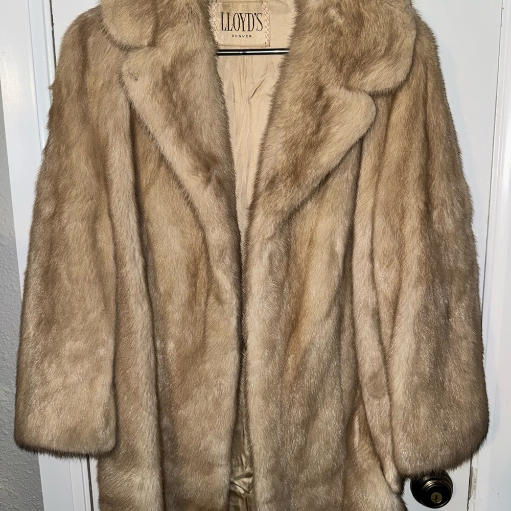 Lloyd's Beige Fur Coat